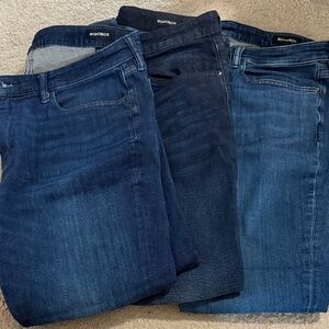 Bonobos Men's Straight Jeans - Dark Blue, Medium Blue, Light Blue